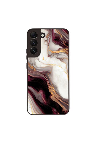 Sonique Θήκη Marble Series για Samsung Galaxy S22 Plus Μπορντώ