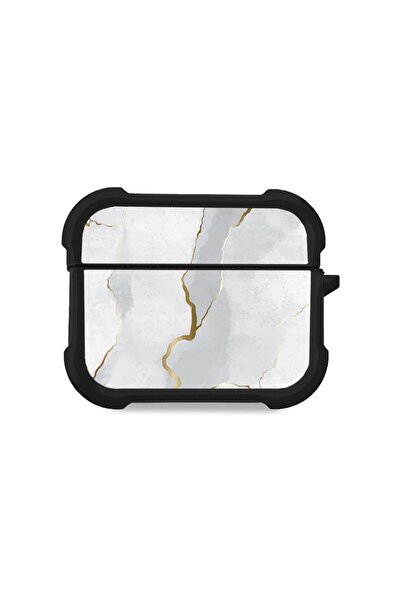 Sonique Θήκη Σιλικόνης Marble Series για AirPods Pro 3 Λευκό 01