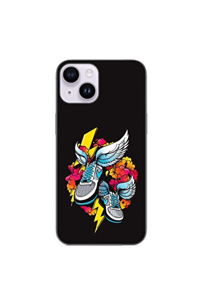OEM Husa compatibila cu Apple iPhone 14 Silicon Gel Tpu Model Fashion Sneakers
