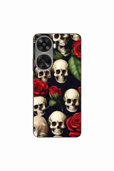 OEM Калъф, съвместим с Huawei Nova 12 SE, силиконов гел TPU, с шарка на череп...