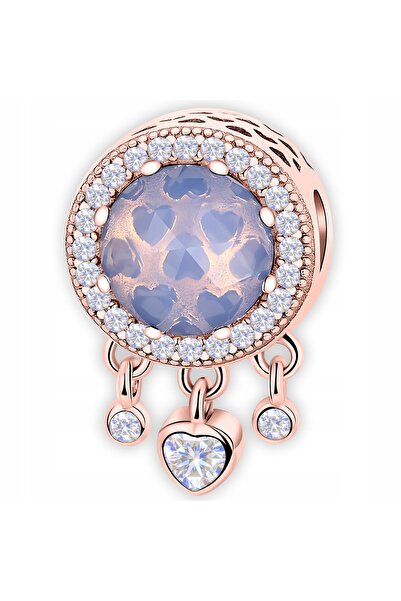 Larezo pendant, decorative element, Round Heart Pattern With Gemstone, Zircon...