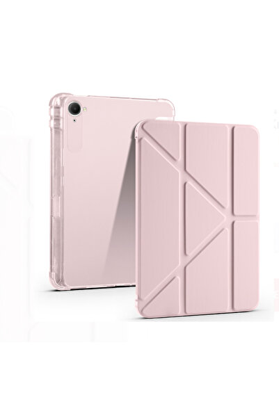 Fuchsia Xiaomi Pad Mini 8.8 inç ile Uyumlu Kalem Bölmeli Uyku Modlu Katlanabi...