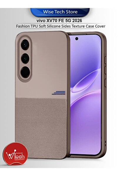 Wtech vivo V70 FE 5G 2026 Fashion TPU Soft Silicone Sides Texture Case Cover