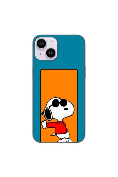 OEM Θήκη συμβατή με Apple iPhone 15, από σιλικόνη gel TPU, μοντέλο Snoopy
