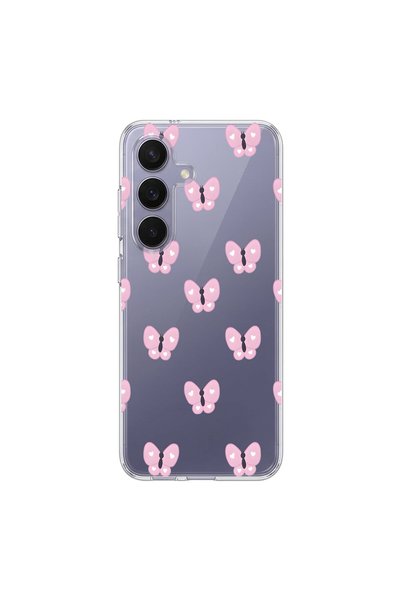 PPKin Samsung Galaxy S26 Compatible Butterfly 2 Design Transparent Case