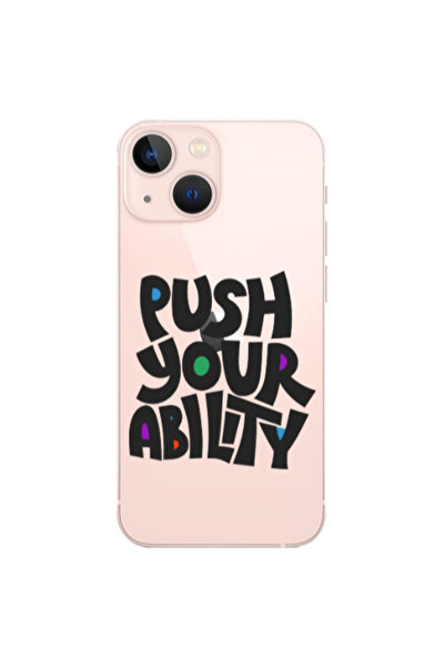 Other Apple iPhone 13 Push Your Ability Transparent Silicone TPU Θήκη