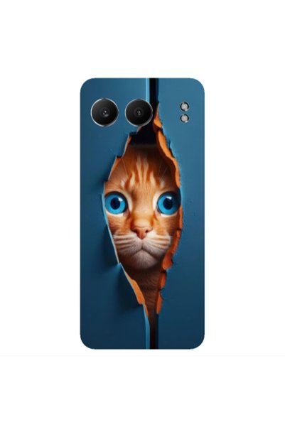Other Oneplus Nord 4 Cat Blue Eyes Transparent Silicone TPU Θήκη