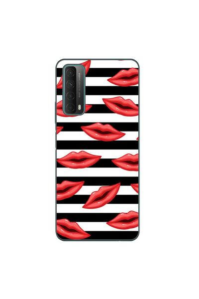 OEM Husa compatibila cu Huawei P Smart 2021 Silicon Gel Tpu Model Striped Kisses