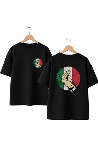playwear Ιταλία Μπλουζάκι με στάμπα στην πλάτη και στο μπροστινό μέρος του στ...
