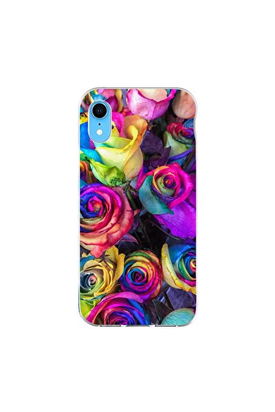 OEM Husa compatibila cu Apple iPhone XR Silicon Gel Tpu Model Trandafiri Colo...