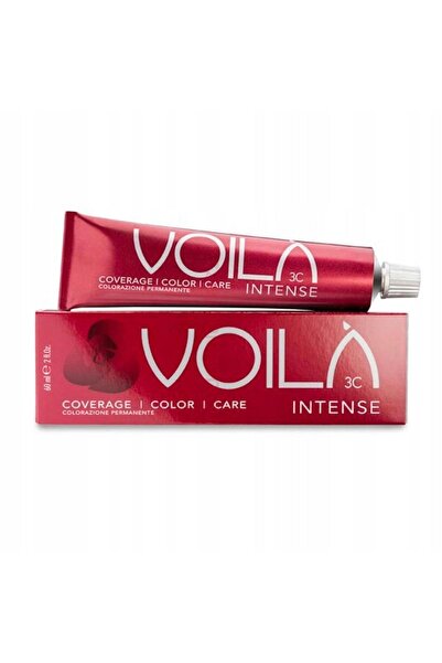 Intercosmo Voila 3C Vopsea de păr permanentă intensă 7.4 Blond Cupru Mediu 60 ml