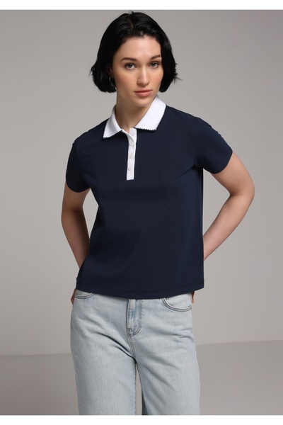 Colin's Obična polo majica s kratkim rukavima, jednobojna, tamnoplava, za žene