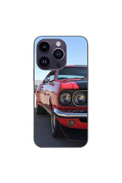 OEM Калъф, съвместим с Apple iPhone 15 Pro, силиконов гел TPU модел, Червен м...