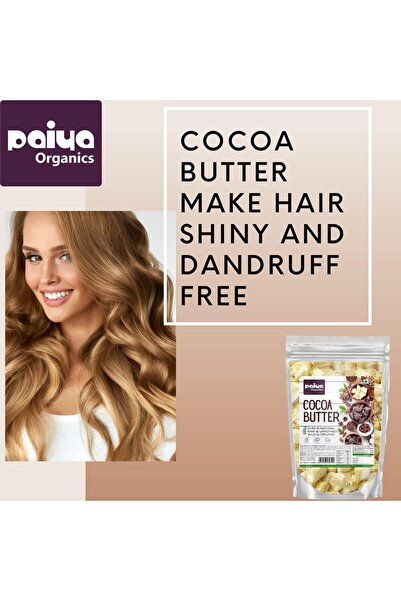 Paiya Organics Cocoa Butter, Pure Natural Body Butter, 900g | Cosmetic & DIY Skincare Use