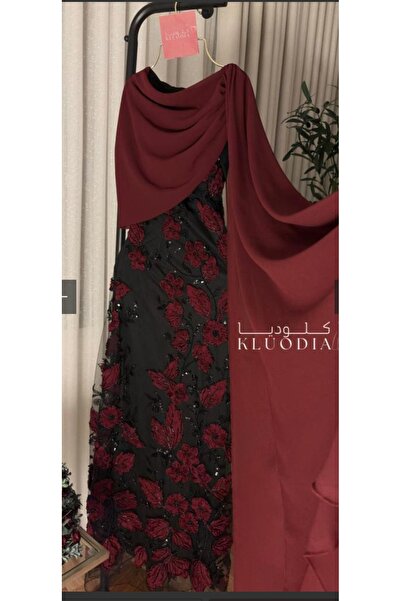 al faten High-End Evening Dress with Luxurious Draping and Tailing Design