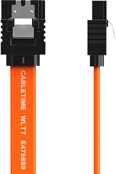 Cabletime Καλώδιο 50 εκ. Πορτοκαλί (CT-SATA3-B0.5)