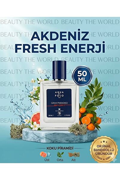 Aqua Di Polo 1987 Aqua Polo Gran Paradiso Sport EDP Orijinal Bandrollü Özel Seri
