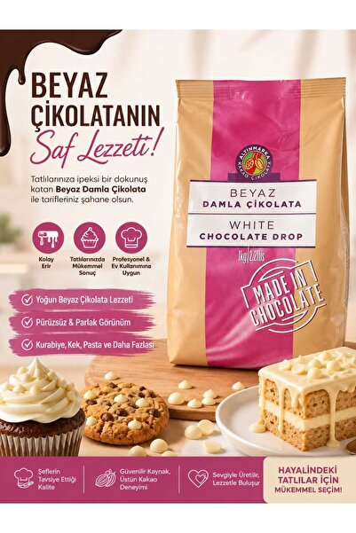 Altınmarka DAMLA ÇİKOLATA 1KG BEYAZ