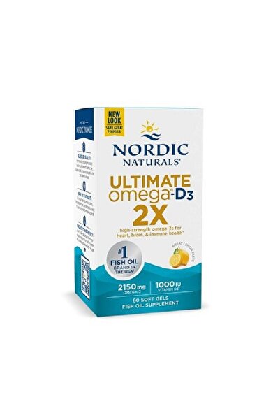 Nordic Naturals Ultimate Omega 2X with Vitamin D3 60 capsules Lemon -