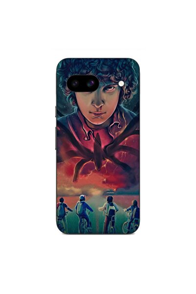 OEM Калъф, съвместим с Google Pixel 8A, силиконов гел TPU, с десен от анимаци...