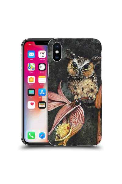 OEM Husa compatibila cu Apple iPhone XS Silicon Gel Tpu Model Owl Painted