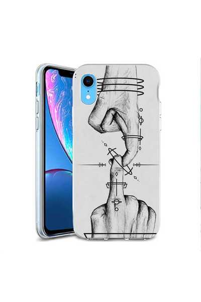 OEM Husa compatibila cu Apple iPhone XR Silicon Gel Tpu Model Universe Touch