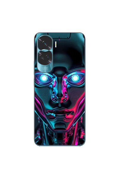 OEM Husa compatibila cu Honor 90 Lite 5G Silicon Gel Tpu Model Chrome Humanoid