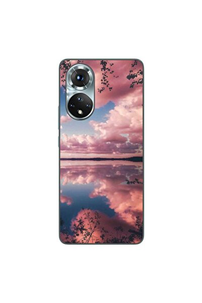 OEM Husa compatibila cu Honor 50 Silicon Gel Tpu Model Pink Clouds