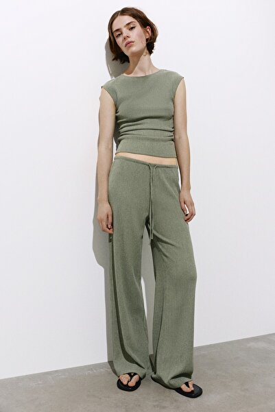 Pull & Bear Bambula geniş paça pantolon