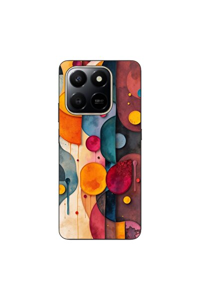 OEM Husa compatibila cu Honor X7d Silicon Gel Tpu Model Abstract Shapes and C...