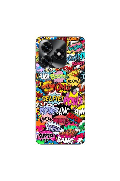 OEM Husa compatibila cu Honor X5c Plus Silicon Gel Tpu Model Pop Art Pow Wow ...