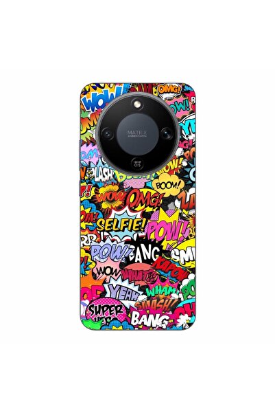 OEM Θήκη συμβατή με Honor Magic8 Lite Σιλικόνης Gel TPU με σχέδιο Pop Art Pow...