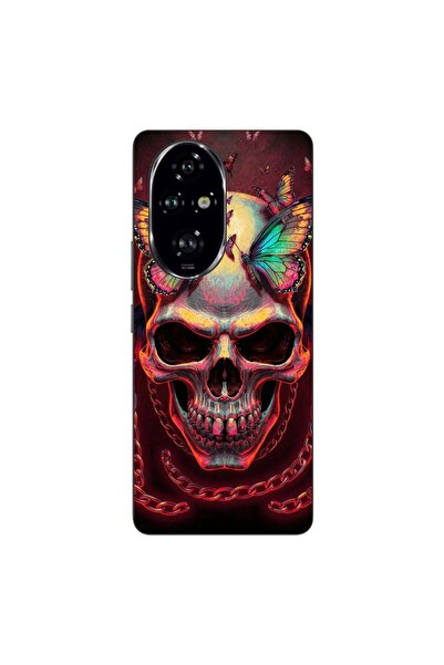 OEM Θήκη συμβατή με Honor 200 Pro, από σιλικόνη gel TPU, με ολογραφικό κρανίο...