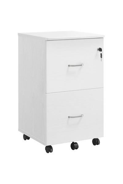 VASAGLE Mobile filing cabinet with 2 drawers, lock and wheels, printer stand,...