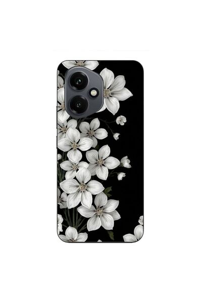 OEM Husa compatibila cu Honor 400 Silicon Gel Tpu Model Pure White Flowers