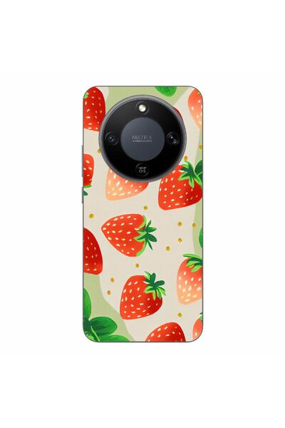 OEM Husa compatibila cu Honor Magic8 Lite Silicon Gel Tpu Model Capsuni Pattern