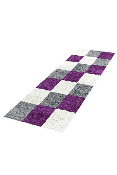 AYYILDIZ Covor Shaggy, Life, 80 x 250 cm, Violet, Polipropilen, Oeko Tex Stan...