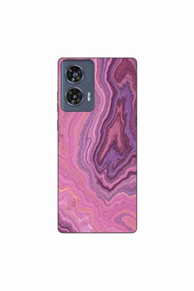 OEM Husa compatibila cu Motorola Edge 50 Fusion Silicon Gel Tpu Model Pink Qu...