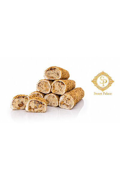 Sweet Palace Mega Toz Bademli Kremalı Sarma Türk Lokum 500 Gram