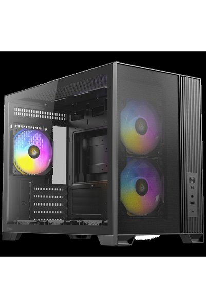 ANTEC Flux M Kompakt Micro-ATX Oyuncu Kasası - 6x PWM Fan Dahil - Flux Hava A...