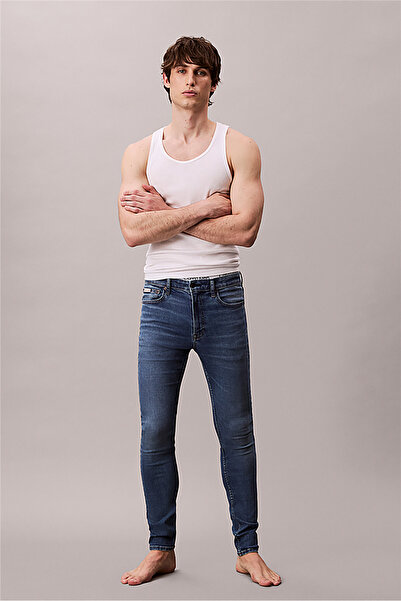 Calvin Klein Skinny Canyon Blue J Erkek Jean Pantolon Mavi