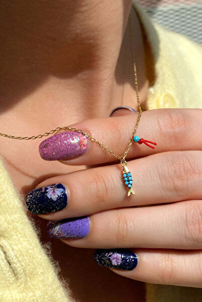 Spossy Silver Jewelry 925 Ayar Gümüş, 14 Ayar Gold, Firuze Taşlı, Minimal Bal...