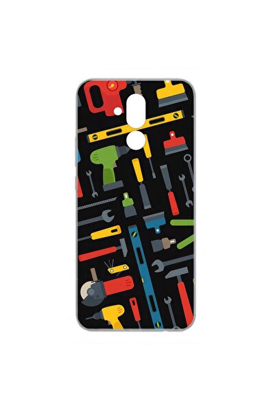 OEM Θήκη συμβατή με Huawei Mate 20 Lite από σιλικόνη gel TPU με σχέδιο εργαλείων