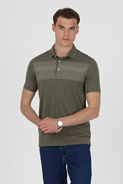 ENQUE Polo Collar Cotton Pocketless Short Sleeve T-Shirt