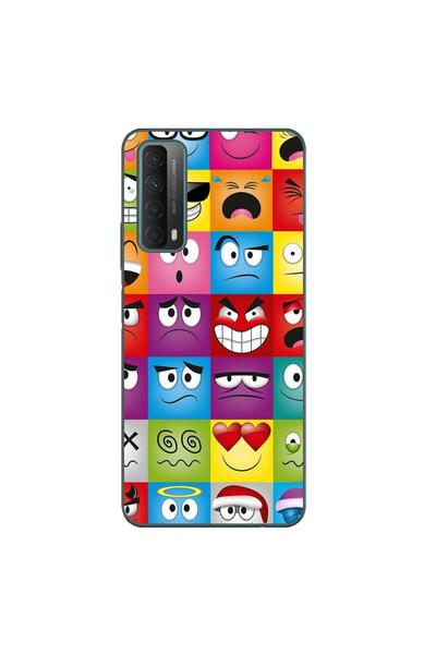 OEM Husa compatibila cu Huawei P Smart 2021 Silicon Gel Tpu Model Funny Faces