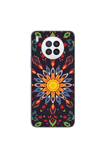 OEM Θήκη συμβατή με Huawei Nova 8i Σιλικόνης TPU με σχέδιο Pixel Art Ηλιακό Μ...