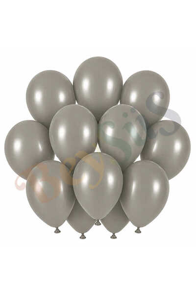 BeySüS Stone Color Latex Retro Balloon (30 cm) - 12 Pieces