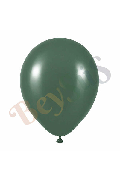 BeySüS Winter Green Color Latex Retro Balloon (60 cm) - 1 Piece
