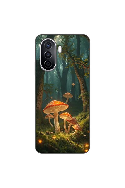 OEM Калъф, съвместим с Huawei Nova Y70, силиконов гел TPU, с шарка на светещи...