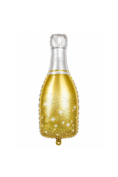 BeySüS Champagne Bottle Gold Foil Party Balloon